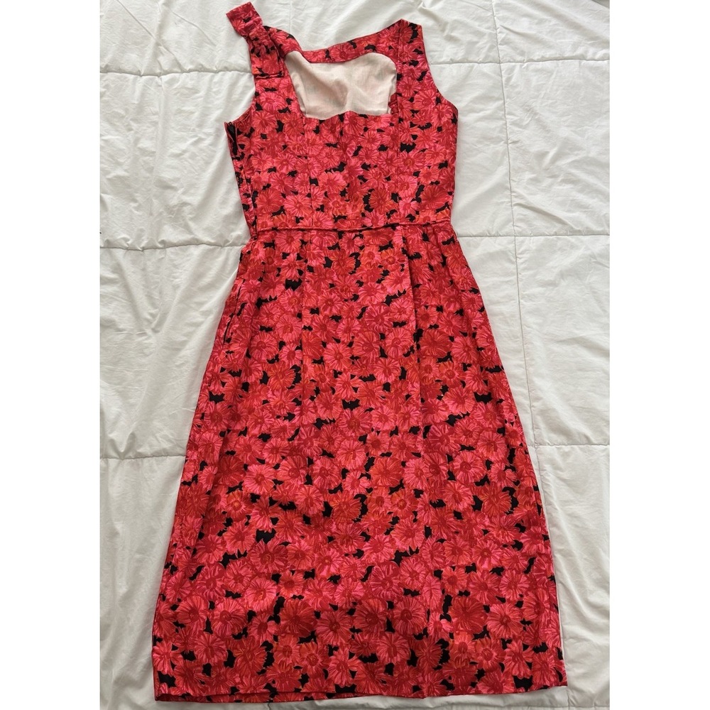 Vintage‎ Women's Handmade Floral Midi Dress Size 4 Prairie-Cottagecore-Bloomcore